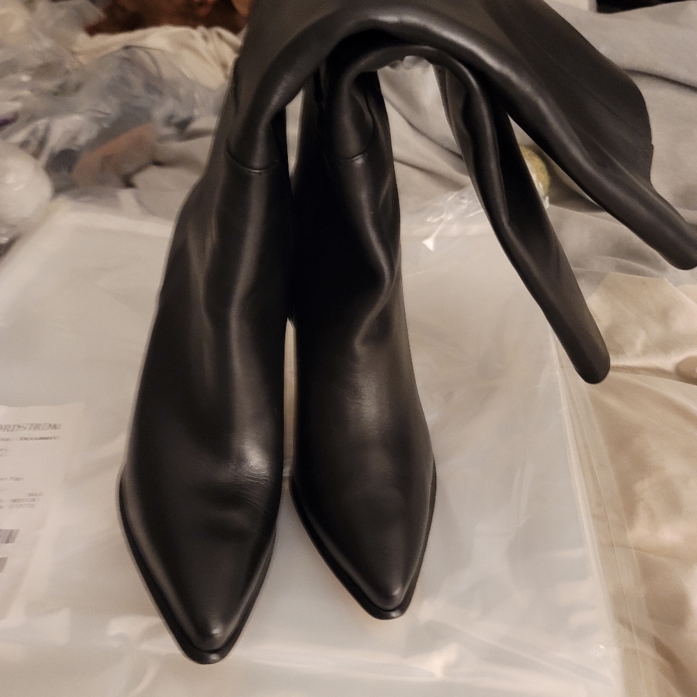 PAIGE Footwear Knee High Black Learher Boots